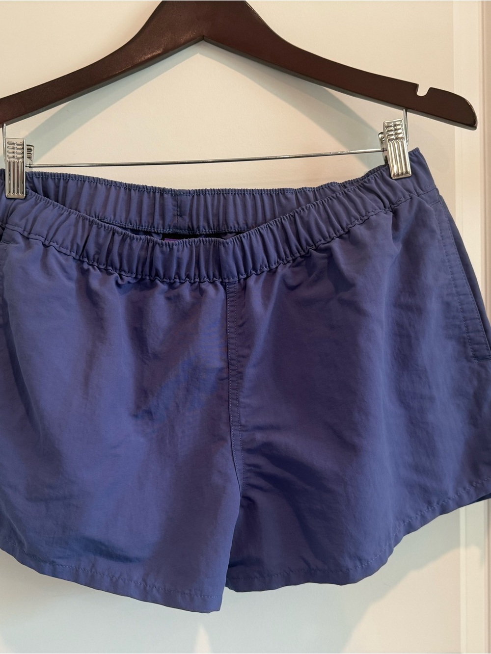 Patagonia Women's Purple Athletic Shorts with Elastic Waist